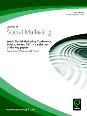 cover image of Journal of Social Marketing, Volume 2, Issue 2